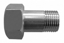 Соединитель Герц (Herz) резбовой с уплотнением по плоскости 1/2" x 38 мм.